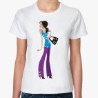 Классическая женская футболка  PrettyGirls