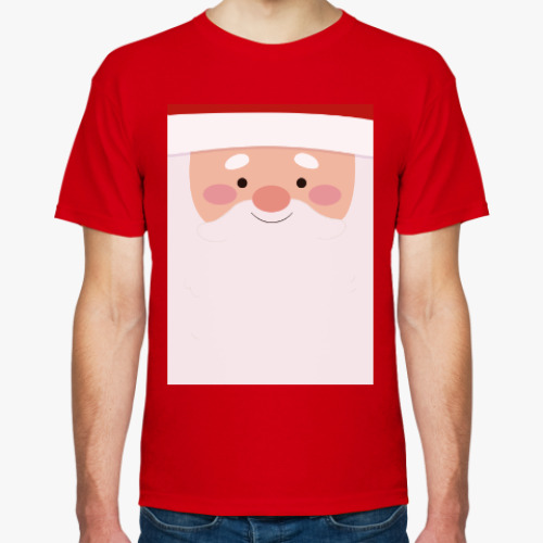 Футболка с принтом Дед Мороз