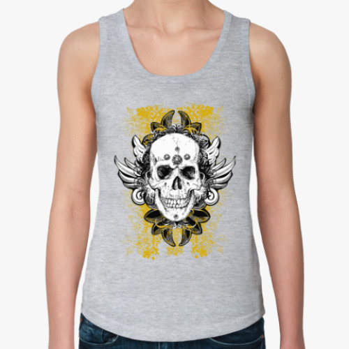 Женская майка с принтом Grange skull