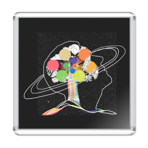 Магнит с принтом A Head Full of Dreams