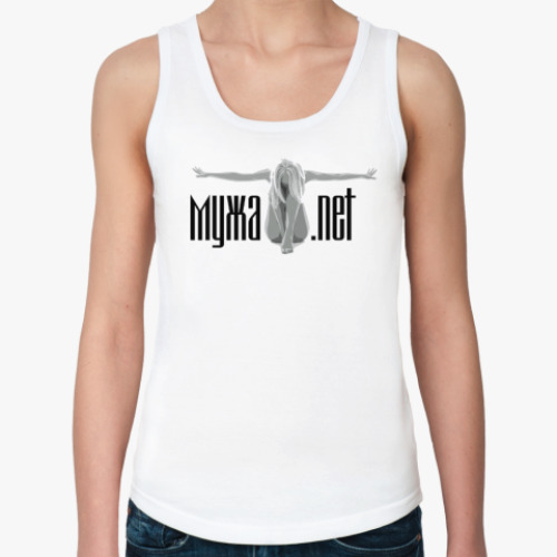 Женская майка с принтом МУЖА.NET