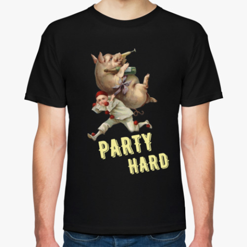 Футболка с принтом PARTY HARD