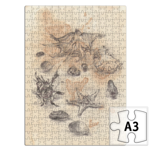 Пазл с принтом Дары моря