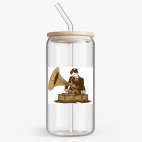 Банка с бамбуковой крышкой