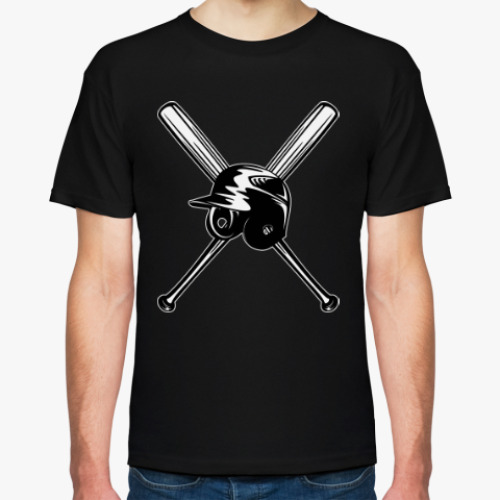 Футболка с принтом бейсбол