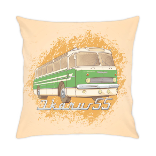 Подушка с принтом IKARUS 55