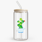 Банка с бамбуковой крышкой