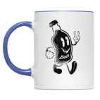 Двухцветная кружка Герой веселья (hero of fun)