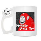 Кружка с футбольным мячиком