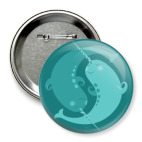 Значок 75 мм Animal Zen: N is for Narwal