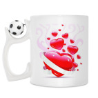 Кружка с футбольным мячиком