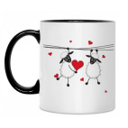 Кружка двухцветная