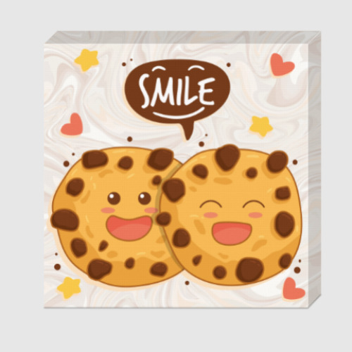 Холст с принтом Печеньки