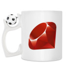 Кружка с футбольным мячиком