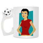 Кружка с футбольным мячиком