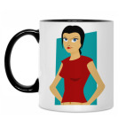 Кружка двухцветная