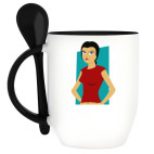 Кружка с ложкой