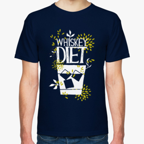 Футболка с принтом Whiskey Diet