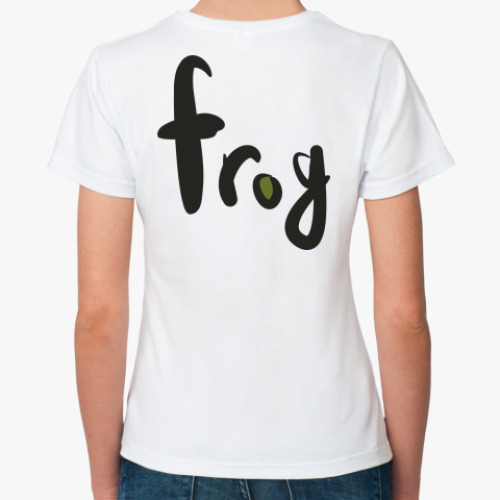 Классическая футболка с принтом  'Жабы'