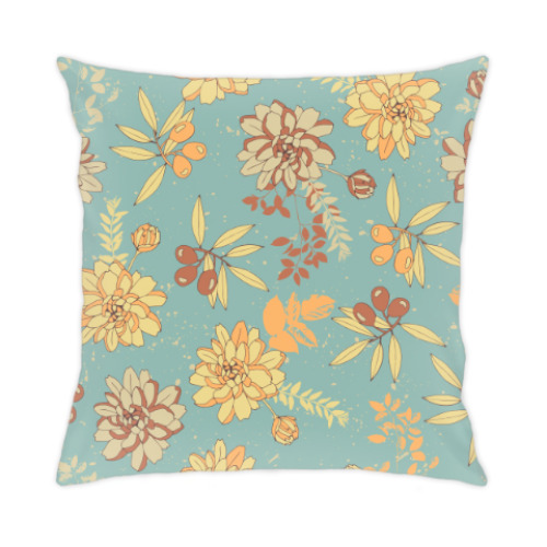 Подушка с принтом винтажный узор