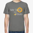 Классическая футболка Мое солнце и звезды