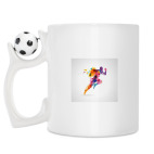 Кружка с футбольным мячиком