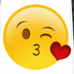 Emoji Смайл: Воздушный Поцелуй