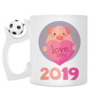 Кружка с футбольным мячиком