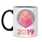 Кружка двухцветная