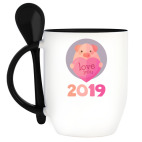 Кружка с ложкой