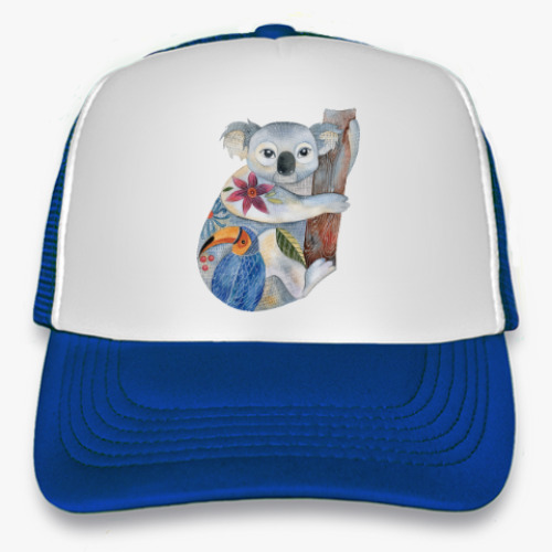 Кепка-тракер с принтом Милая коала акварель