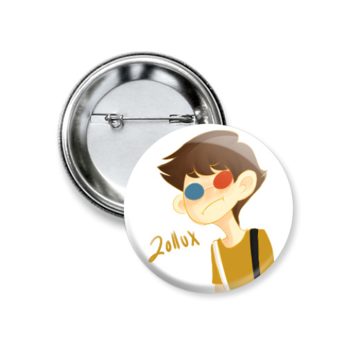 Значок 37мм с принтом Хоумстак Соллукс Каптор