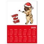 Мопс в шапочке