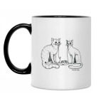 Кружка двухцветная