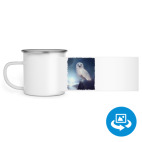 Кружка металлическая белая (круговая запечатка)