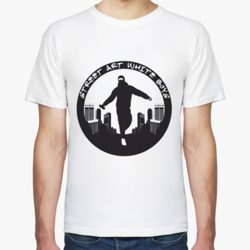 Футболка с принтом SAWB