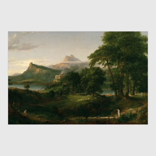 Постер с принтом Томас Коул. Путь империи. Аркадия (Романтизм)