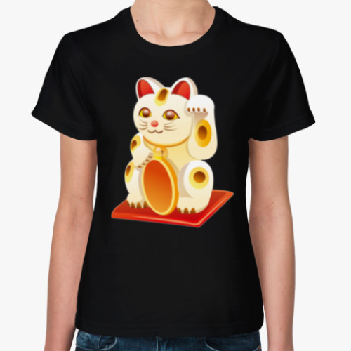 Женская футболка Lucky Cat