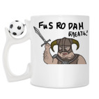 Кружка с футбольным мячиком