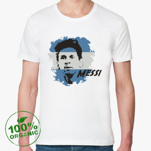 Футболка из органик-хлопка с принтом Месси