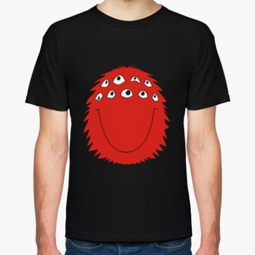 Футболка с принтом веселый монстр
