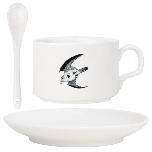 Кофейный набор с принтом Птички