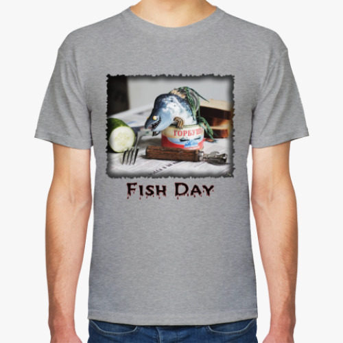 Футболка с принтом Рыбный день. Горбуша