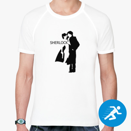 Спортивная футболка с принтом Ирэн Адлер: Доброе слово и пистолет