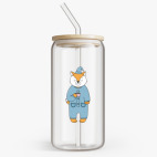 Банка с бамбуковой крышкой