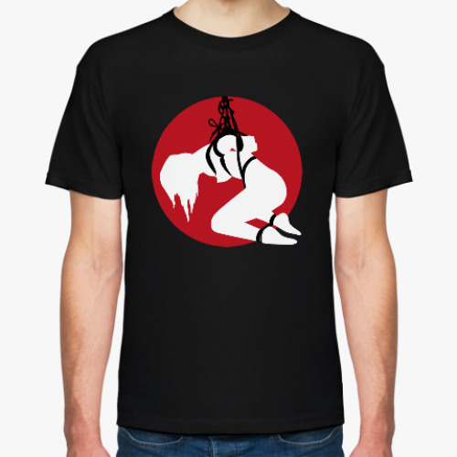 Футболка Шибари силуэт связанной девушки