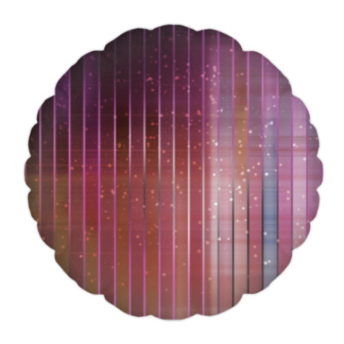 Подушка с принтом Космос в полоску