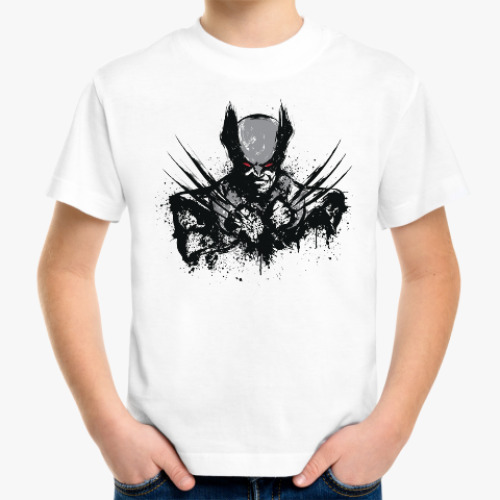 Детская футболка с принтом Росомаха