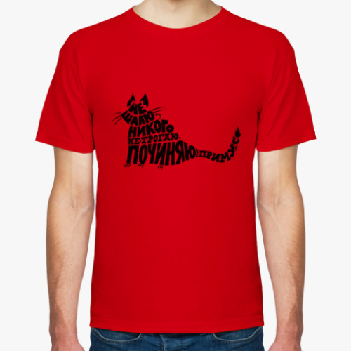 Футболка с принтом Кот Бегемот