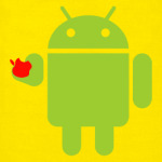 Андроид с яблоком